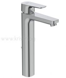 Смесител за мивка Ceraplan III BlueStart H250, с удължено тяло и метален изпразнител