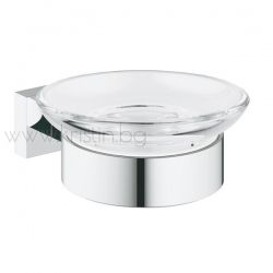 Сапунерка Grohe Essentials Cube, комплект с държач