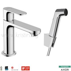 Hansgrohe Rebris S, стоящ смесител за мивка 72215000, с подвижен душ за биде