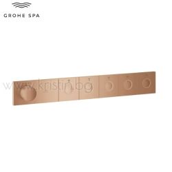 Термостат за вграждане Grohtherm Aqua Tiles Smartcontrol, Bronze Brushed Warm Sunset, с пет изхода