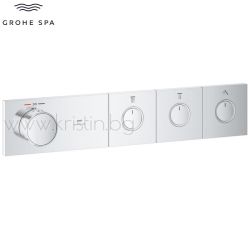 Термостат за вграждане Grohtherm Aqua Tiles Samrtcontrol, хром, с три изхода