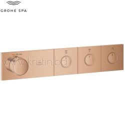 Термостат за вграждане Grohtherm Aqua Tiles Smartcontrol, Bronze Warm Sunset, с три изхода