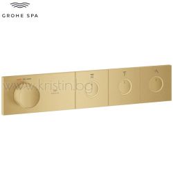 Термостат за вграждане Grohtherm Aqua Tiles Smartcontrol Gold, Brushed Cool Sunrise, с три изхода
