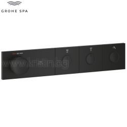 Термостат за вграждане Grohtherm Aqua Tiles Smartcontrol, Phantom black, с три изхода