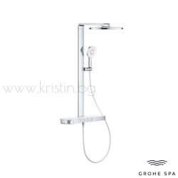 Grohe Rainshower Aqua Pure Smartcontrol, кръгла душ пита, ръчен душ с филтър за премахване на хлор