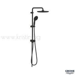 Душ система Grohe Tempesta System 250, черен мат, окачване 620 мм