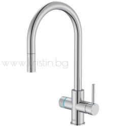 Кухненски смесител за филтрирана вода Roca Aquafy, изтеглящ се чучур
