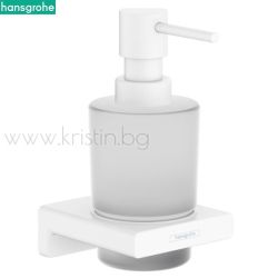 Дозатор за течен сапун Hansgrohe Addstoris, бял мат