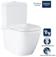 Моноблок Grohe Euro Ceramic с покритие Pureguard, плътно прилепнал до стената 