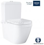 Моноблок Grohe Euro Ceramic 39338000  плътно прилепнал до стената комплект с капак с метални панти