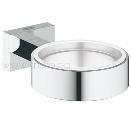 Държач Grohe Essentials Cube, за чаша, дозатор, сапунерка