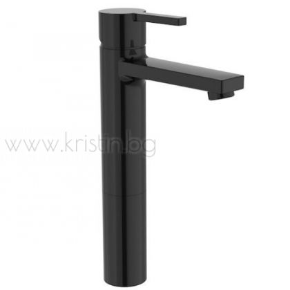 Смесител за мивка Roca Naia titanium black, студен старт