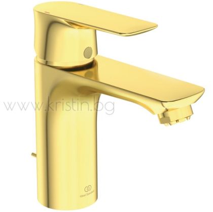 Стоящ смесител за мивка в цвят матирано злато серия Connect Air A7022A2 Ideal Standard