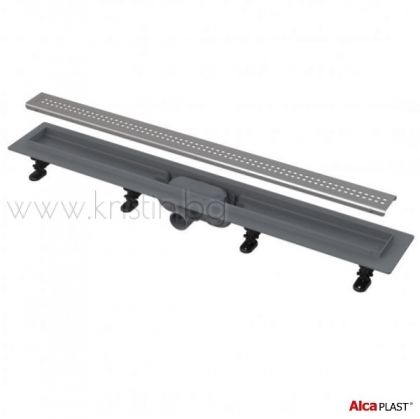 Линеен сифон Alcaplast APZ9 Simple с решетка с централни отвори