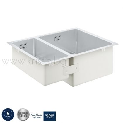 Кухненска мивка Grohe K700U 60-S, за вграждане под плот, с две корита