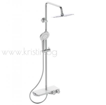 Ceratherm S200 A7331AA с кръгла душ пита 25 см и ръчен душ Evo Jet