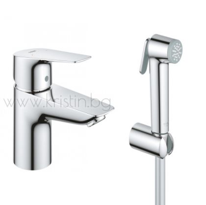 Смесител за мивка Grohe 23757001 BauEdge  с ръчен душ/ биде