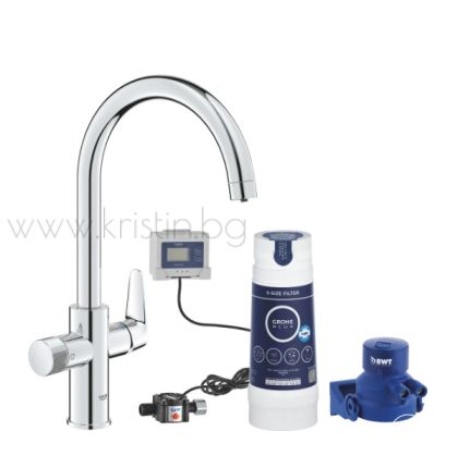 Кухненски смесител за филтрирана вода Grohe Blue Pure Baucurve