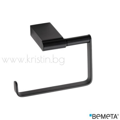 Черен държач за тоалетна хартия без капак Bemeta Nero