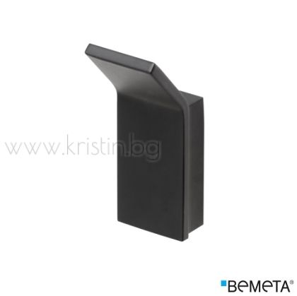 Черна единична закачалка Bemeta Nero