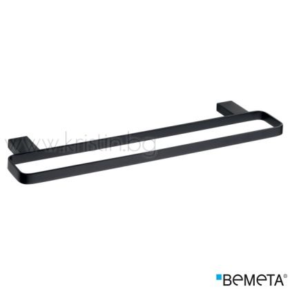 Черен държач за кърпи, двоен, Bemeta Nero