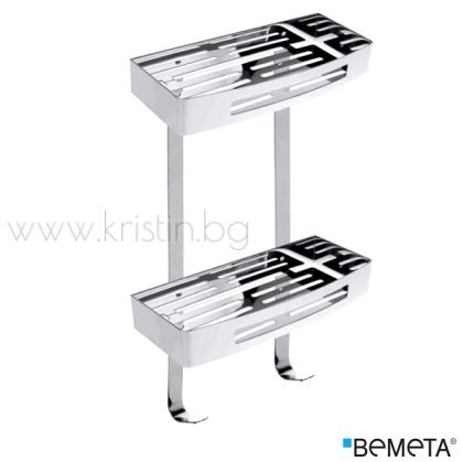 Двойна решетъчна кошничка за душ Bemeta Cytro 305х380х115 мм, неръждаема стомана