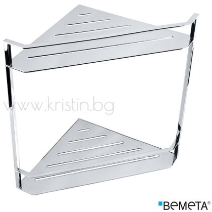 Двойна ъглова поставка за душ Bemeta Cytro 340х365х205 мм, хром