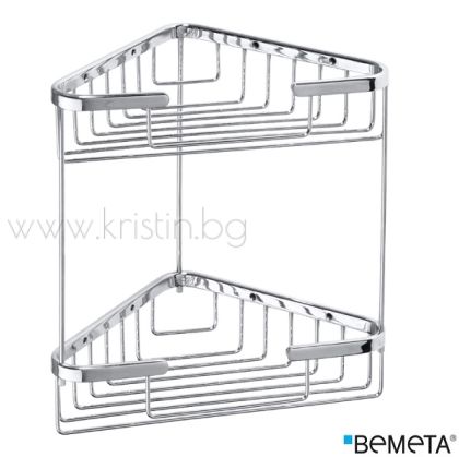 Двойна ъглова кошница за душ Bemeta Cytro 260х325х155 мм, хром