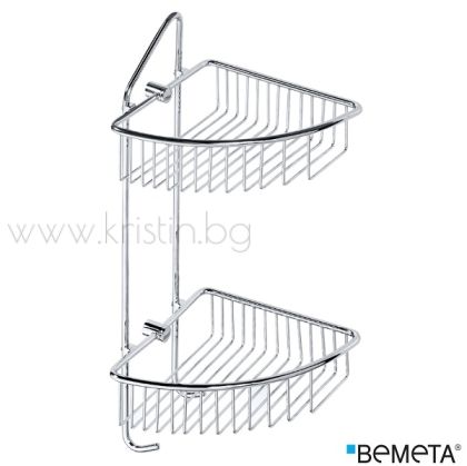 Двойна ъглова кошница за душ Bemeta Cytro 220х500х205 мм, хром