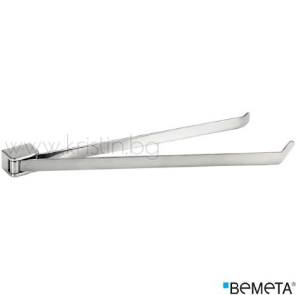 Двоен подвижен хавлийник 640 мм Bemeta Organic, стенен монтаж на една основа