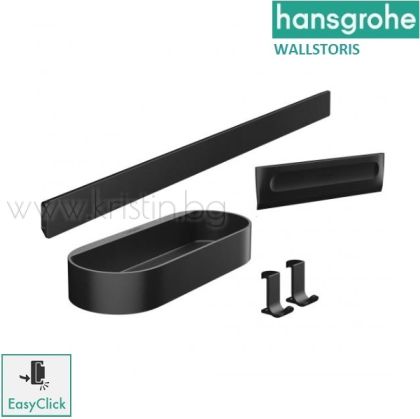 Комплект аксесоари за баня Hansgrohe Wallstoris, монтаж с клик