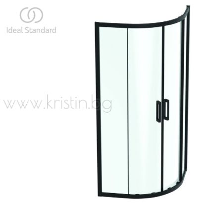 Душ кабина  80х80 см, овална,  Ideal Standard Connect 2, черен мат