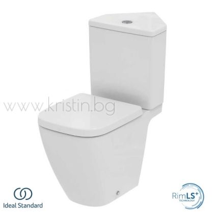 Ъглов моноблок I.Life S Ideal Standard с капак с метални панти