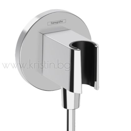 Стенно захранващо колянo с държач, Fixfit S Hansgrohe 