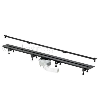 Линеен сифон Viega Advantix Vario Black matt 30-120 см, плосък модел 