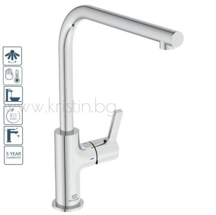 Смесител за кухня с висок подвижен чучур, Gusto Ideal Standard