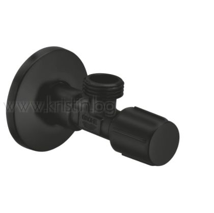 Ъглов спирателен кран Grohe 1/2 х 1/2, черен мат