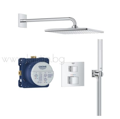 Grohtherm Cube  и Rainshower Mono 310 Cube, комплект термостат за вграждане