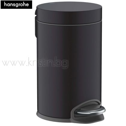 Кошче  3L Hansgrohe Addstoris, плавно затваряне, черен мат