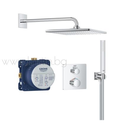 Grohtherm и RainShower Mono 310 Cube, комплект термостат за вграждане