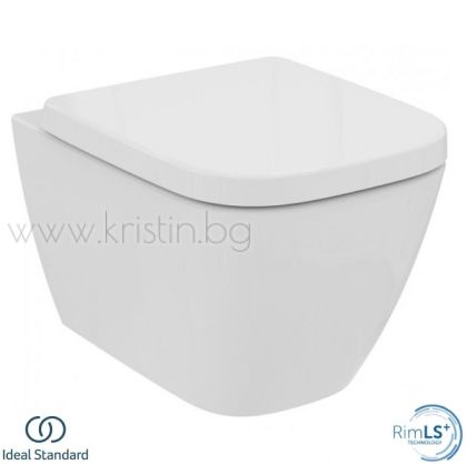 Конзолна тоалетна чиния 48 см I LIFE S Compact  Ideal Standard, с капак с метални панти