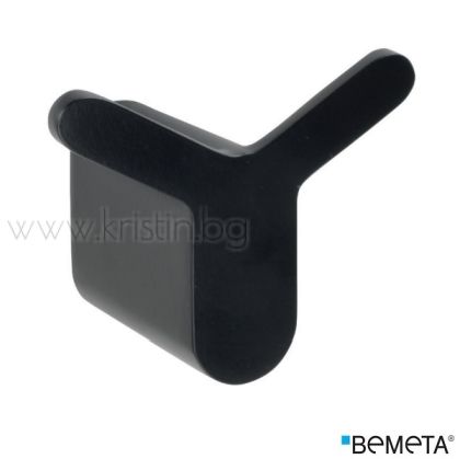 Двойна закачалка за баня Bemeta Organic Black