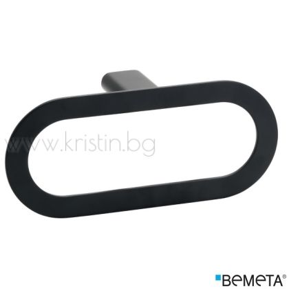 Ринг за кърпи Bemeta Organic Black, стенен монтаж