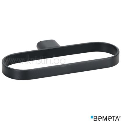 Ринг за кърпи 220 мм  Bemeta Organic Black, стенен монтаж