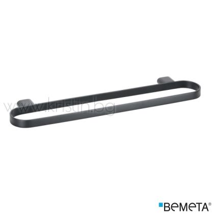 Ринг за кърпи 500 мм Bemeta Organic Black, стенен монтаж