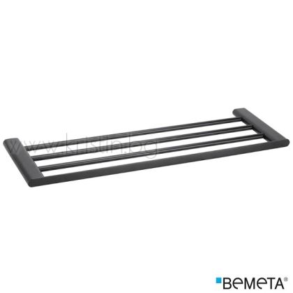 Поставка- скара за хавлии 640 мм Bemeta Organic Black, стенен монтаж