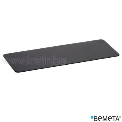 Метална полица 300 мм черен мат, Bemeta Organic Black, стенен монтаж