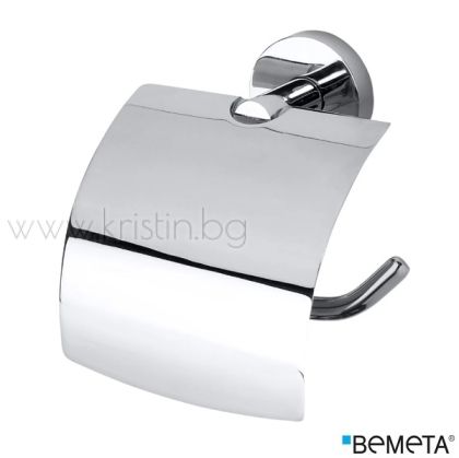 Държач за тоалетна хартия с капак, десен, Bemeta Omega