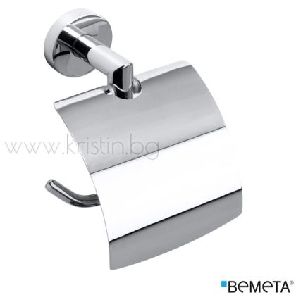 Държач за тоалетна хартия с капак, десен, Bemeta Omega