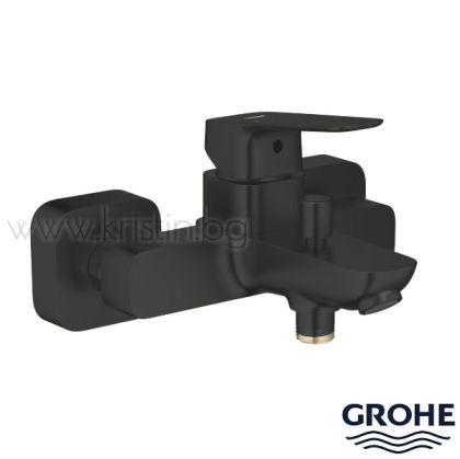 Смесител за душ/ вана Grohe Cubeo, черен мат 
